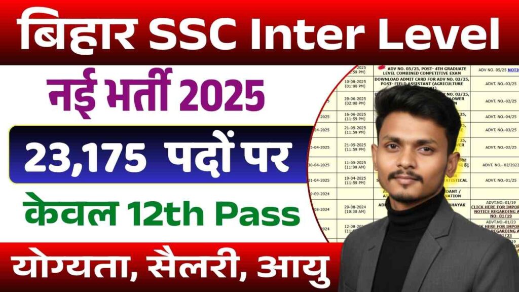 BSSC Inter Level Vacancy 2025