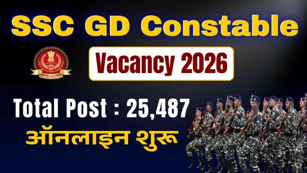 SSC GD Constable Recruitment 2026 Online Apply